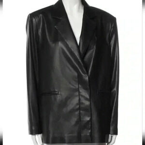 Maria Vittoria Paolillo Vegan Leather Blazer